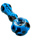 black & blue silicone pipe